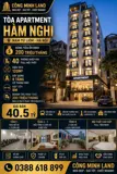 Bán Tòa Apartment Hàm Nghi - Nam Từ Liêm - 40 Phòng - Dt 200 Tr/th - 120M2 - 8 Tầng - Mt 8M - 40.5 - Ảnh 1