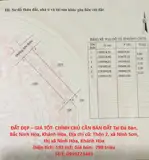 Đất Đẹp – Giá Tốt- Chính Chủ Cần Bán Đất Tại Đá Bàn, Bắc Ninh Hòa, Khánh Hòa - Ảnh 1