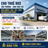 Cho Thuê Bđs Hải Phòng – Kho Xưởng - Bãi - Shop - Mặt Bằng Kinh Doanh - Ảnh 1