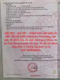 Đất Đẹp – Giá Tốt – Chính Chủ Cần Bán Lô Đất Liền Kề ( Đất Ao) Xã An Thới Đông, Cần Giờ, Tp. Hcm