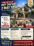 Chính Chủ Cần Bán Căn Biệt Thự Góc 2 Mặt Tiền 500 M2 Phường Phú Lợi, Tp. Thủ Dầu Một, Bình Dương