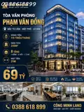 Bán Tòa Văn Phòng Phạm Văn Đồng - Bắc Từ Liêm - Mặt Phố - Dòng Tiền 115 Triệu/tháng - 210M2 - 8