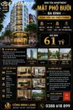 Bán Tòa Apartment Mặt Phố Bưởi - Ba Đình - Dt 180 Tr/th - 90M2 - 9 Tầng - Mt 4.5M - 61 Tỷ