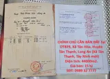 Hot Đầu Tư Sinh Lời – Chính Chủ Cần Bán Đất Tại Xã Tân Hòa, Huyện Tân Thạnh, Long An