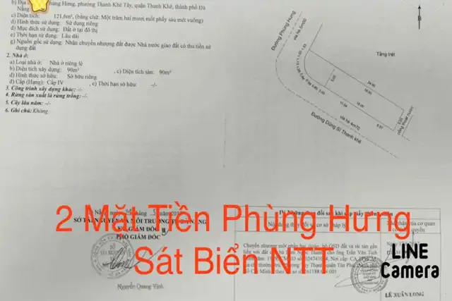 Bán Nhà Lô Góc 2 Mặt Tiền Phùng Hưng & Dũng Sĩ Thanh Khê