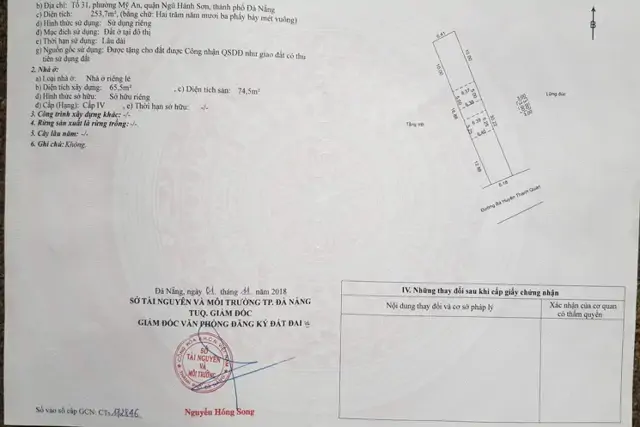 Nhà Cấp 4 Mặt Tiền Bà Huyện Thanh Quan . Dt:254m