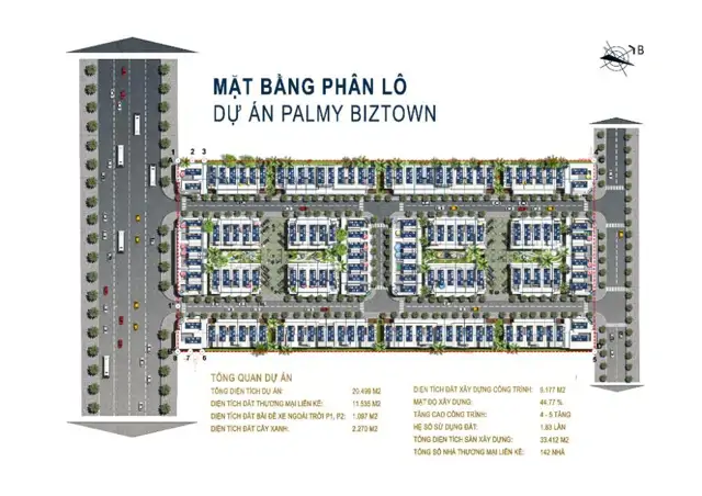 Bán Lô Đất Liền Kề Palmy Biztown Thanh Trì: 75m² - 150tr/m² - Đầu Tư Tăng Trưởng