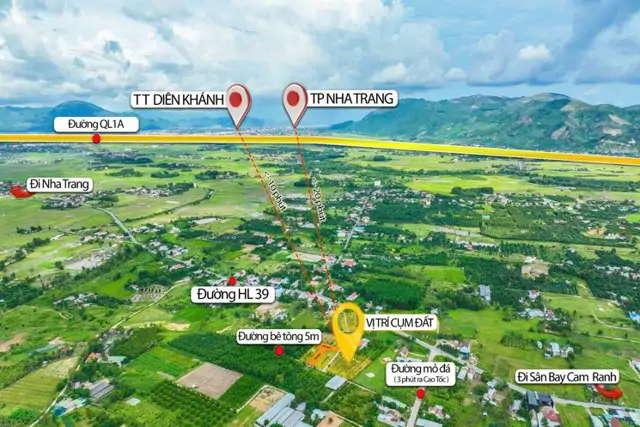 Bán Nhanh Lô Đất Thổ Cư, Mặt Tiền Đường Tại Suối Tiên - Diên Khánh!