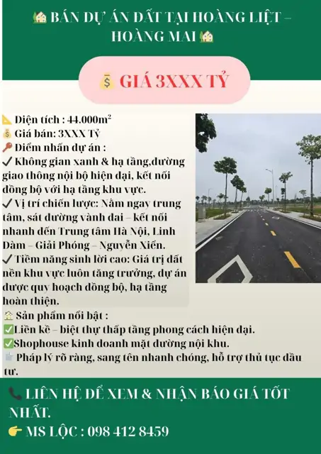 Bán Dự Án Đất Hoàng Liệt, Hoàng Mai - Vị Trí Vàng, Tiềm Năng Sinh Lời Cao