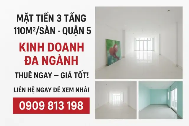 Cho Thuê Mặt Tiền Phường Chợ Quán, Quận 5 - Vị Trí Đắc Địa, Kinh Doanh Đa Ngành