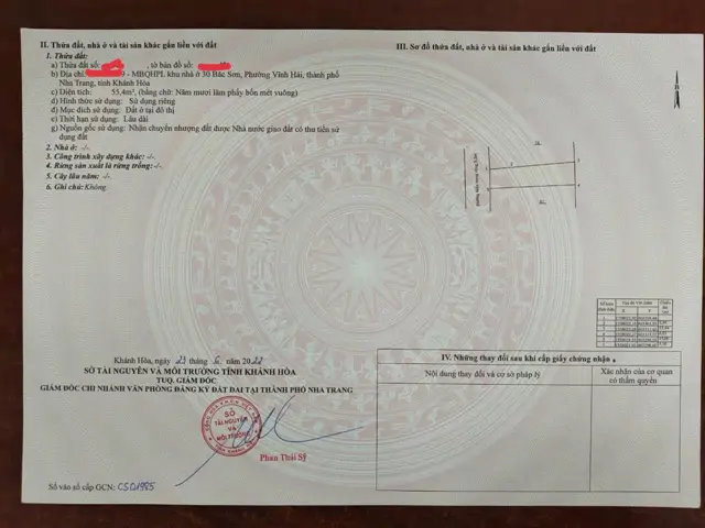 Bán Đất Hẻm Gần Ngay Biển Hòn Chồng, Khánh Hoà
