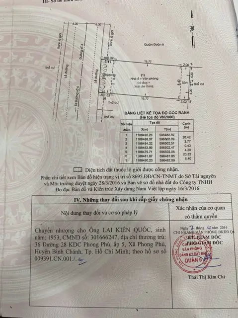 Bán Nhà Mặt Tiền 16 Đường Số 3, P11, Q6