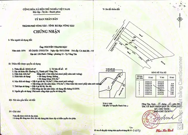 Bán Gấp Lô Đất Mặt Tiền Đường Phước Thắng – Sát Đường Ven Biển ♦