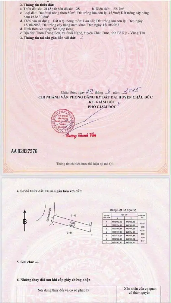 Chủ E Cần Bán 2 Lô Đất Liền Kề, Mặt Tiền Đường Nhựa, Thuộc Xã Suối Nghệ( Ngãi Giao Mới