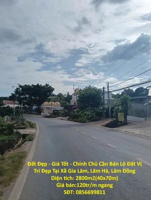 Đất Đẹp - Giá Tốt - Chính Chủ Cần Bán Lô Đất Vị Trí Đẹp Tại Xã Gia Lâm, Lâm Hà, Lâm Đồng