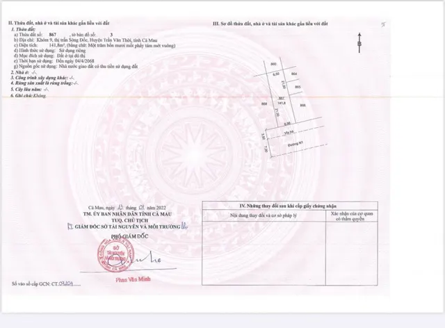 Bán Đất Nền Dự Án Tại Thị Trấn Sông Đốc, 28 Triệu, 141.8M2, Hàng Hiếm