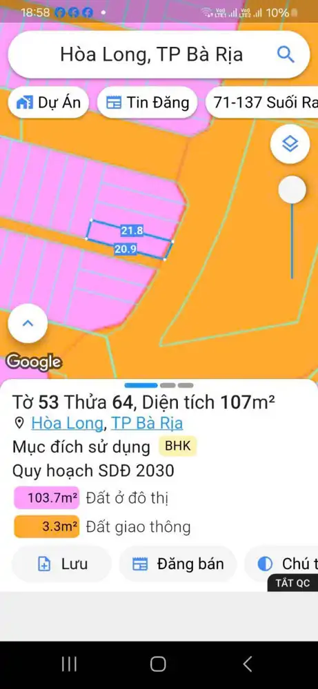 La2 Trục Chính Qh Đường Lớn Thông Từ Tuyến Tránh Ql56 Qua Kcn Sonadezi