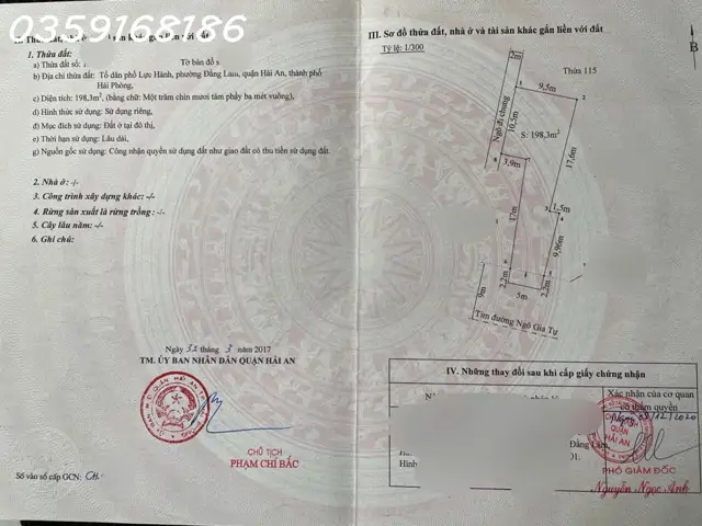 Con Đường Ngô Gia Tự, 125 Triệu/m2, 198M2, Trước Mặt 5M, Pháp Luật Tất Cả, Vị Trí Đẹp