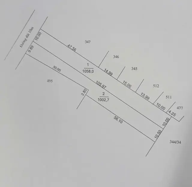 Bán Đát Mtnb 10M Đường Nguyễn Lương Bằng 1058M2 Giá 745 Trieju