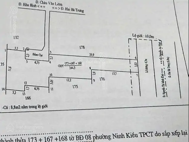 Đất Lớn Bến Ninh Kiều, Phố Du Lịch Sầm Uất Của Cần Thơ. Phù Hợp Cao Ốc Văn Phòng, Khách Sạn