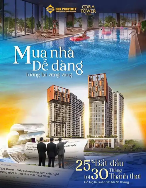 Với 2.6 Tỷ Bạn Đã Sở Hữu Căn Hộ Cao Cấp Thuộc Dự Án Cora Tower Hòa Xuân Trung Tâm Mới Tp Đà Nẵng