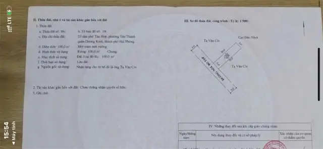 Bán Lô Đất Tân Thành – Dương Kinh – Giá 2,X Tỷ Ngõ Thông 5M Hàng Hiếm Khu Dân Cư Zalo 0567 222