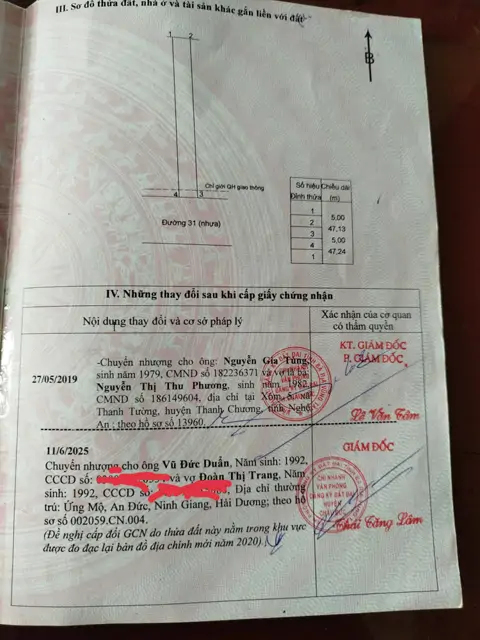 Bán Đất Thổ Cư Mặt Tiền Kinh Doanh***đường 31, Xã Nghĩa Thành Huyện Châu Đức Cũ (Tp Hcm)