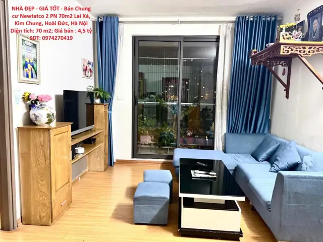 Nhà Đẹp - Giá Tốt - Bán Chung Cư Newtatco 2 Pn 70M2 Lai Xá, Kim Chung, Hoài Đức, Hà Nội