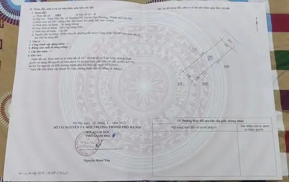 62.7M Đất Đường Thông Thượng Mỗ - Đan Phượng