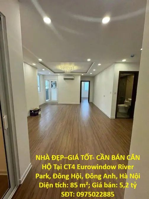 Nhà Đẹp–giá Tốt- Cần Bán Căn Hộ Tại Ct4 Eurowindow River Park, Đông Hội, Đông Anh, Hà Nội