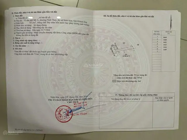 Cần Bán Đất Mặt Tiền Đường Lê Hồng Phong - Phường Đông Ninh Hòa