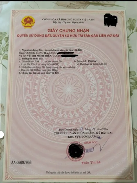 Đất Đẹp – Giá Tốt – Chính Chủ Cần Bán Lô Đất Tại Khu Cư Xá Đa Nhim – Lâm Tuyền 2, Lâm Đồng