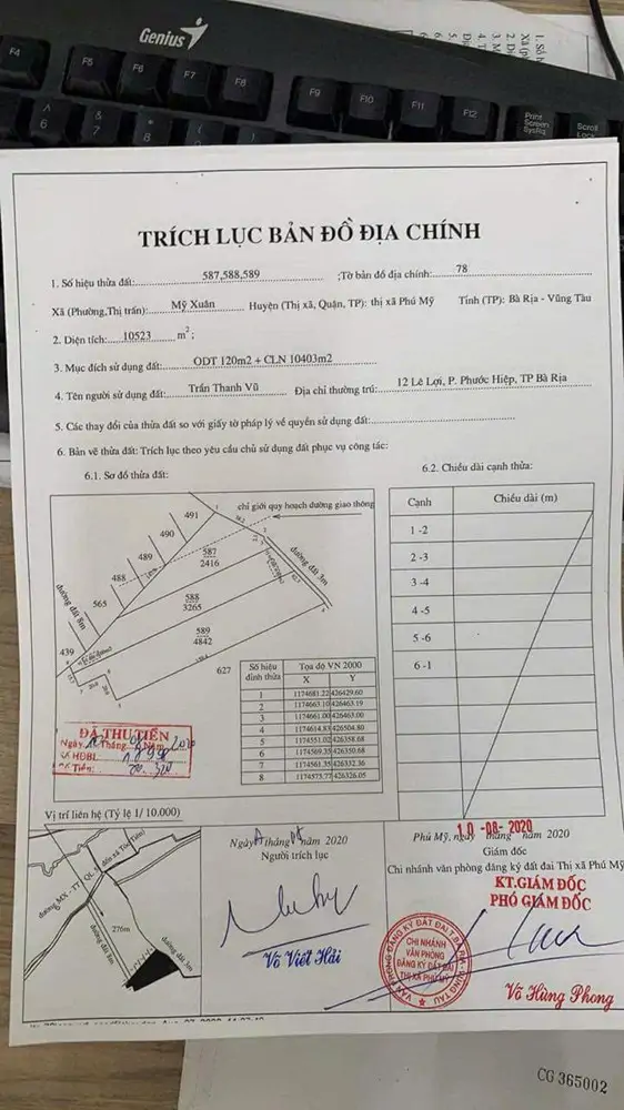 Hót Hót Đất Đẹp – Giá Tốt Chính Chủ Cần Bán Đất Tại Xã Mỹ Xuân, Thị Xã Phú Mỹ, Tỉnh Bà Rịa