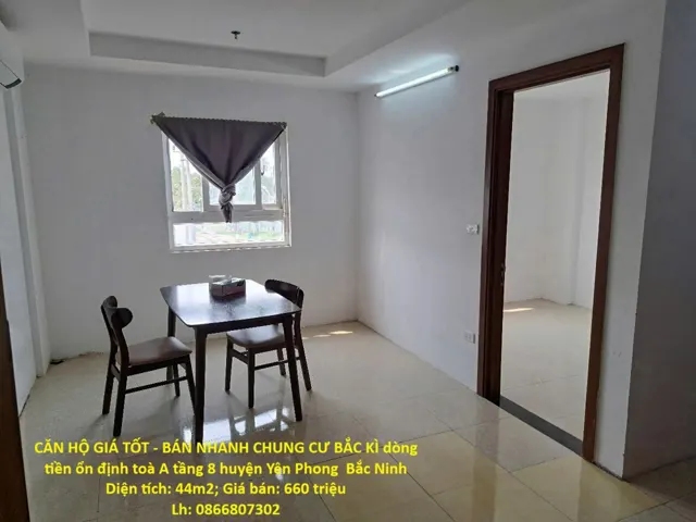 Căn Hộ Giá Tốt - Bán Nhanh Chung Cư Bắc Kì Dòng Tiền Ổn Định Toà A Tầng 8 Huyện Yên Phong Bắc Ninh