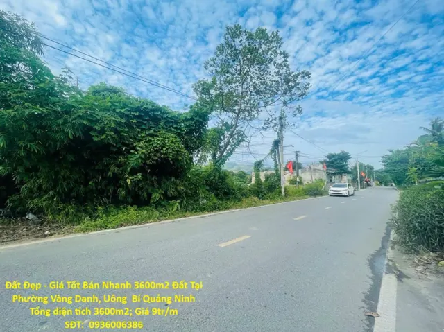 Đất Đẹp - Giá Tốt Bán Nhanh 3600M2 Đất Tại Phường Vàng Danh, Uông Bí Quảng Ninh