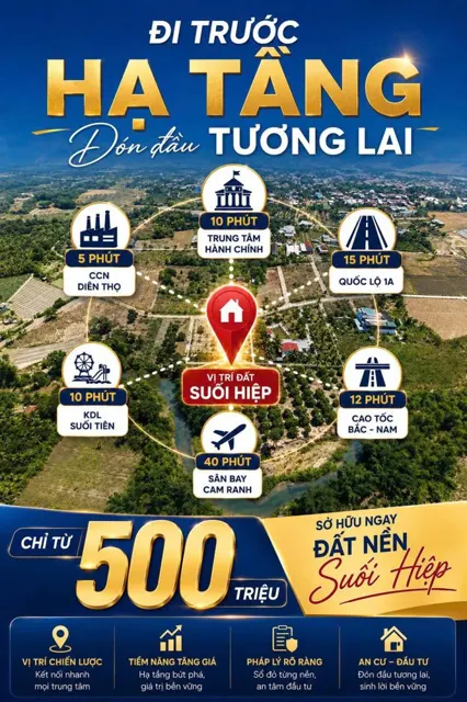 Đất Nền Suối Hiệp (Ven Nha Trang) - Sổ Đỏ Trao Tay - Chỉ Từ 500 Triệu!