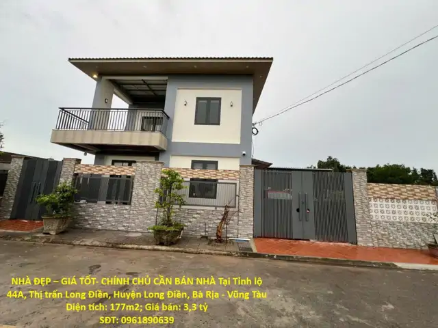 Nhà Đẹp – Giá Tốt- Chính Chủ Cần Bán Nhà Tại Thị Trấn Long Điền, Huyện Long Điền, Bà Rịa - Vũng Tàu
