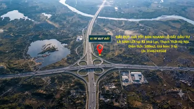 Đất Đẹp- Giá Tốt Bán Nhanh Lô Đất Đầu Tư Là Sinh Lời Tại Hoà Lạc, Thạch Thất Hà Nội