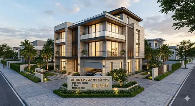 Bán Biệt Thự Việt Hưng 200M2- 3 Tầng Thô- An Sinh Đỉnh, Ở Sướng- 75 Tỷ