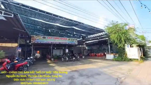 Hot - Chính Chủ Bán Đất Thổ Cư Mặt Tiền Đường Nguyễn An Ninh, Thị Trấn Cần Giuộc, Long An