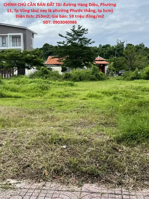 Đầu Tư Sinh Lời – Chính Chủ Cần Bán Đất Tại Phường 11, Tp Vũng Tàu, Bà Rịa - Vũng Tàu