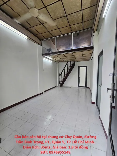 Cần Bán Căn Hộ Tại Chung Cư Chợ Quán, Đường Trần Bình Trọng, P1, Quận 5, Tp. Hồ Chí Minh