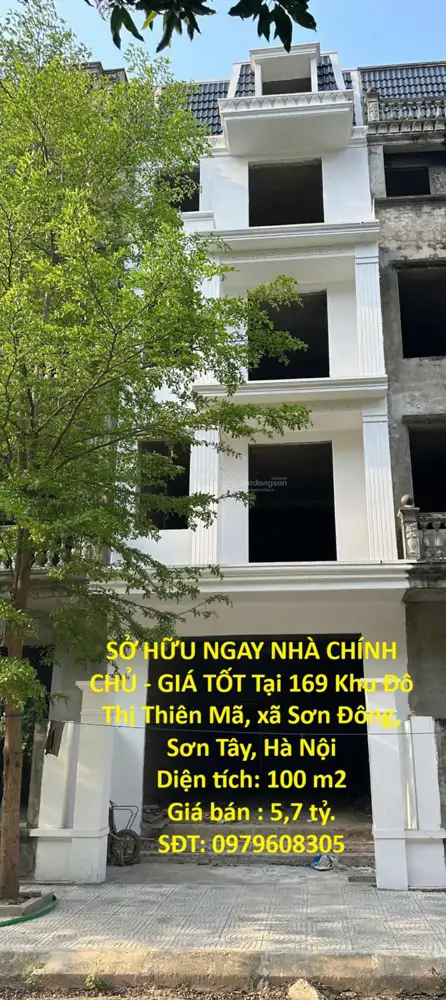 Sở Hữu Ngay Nhà Chính Chủ - Giá Tốt Tại 169 Khu Đô Thị Thiên Mã, Xã Sơn Đông, Sơn Tây, Hà Nội