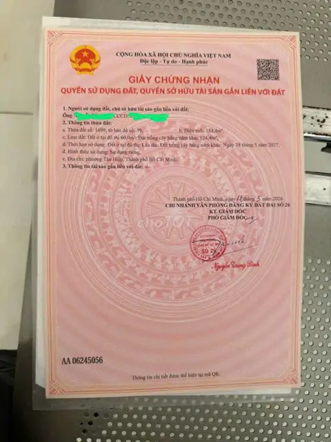 Sở Hữu Ngay Lô Đất Đẹp - Giá Tốt - Vị Trí Đắc Địa Tại Phường Tân Hiệp, Tphcm