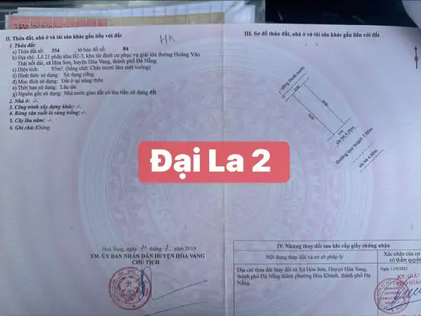 Bán Đất Đường 7,5M Đại La 2 - Gần Đường Hoàng Văn Thái