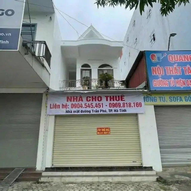 Cho Thuê Nhà Mặt Đường Trần Phú – Tp. Hà Tĩnh