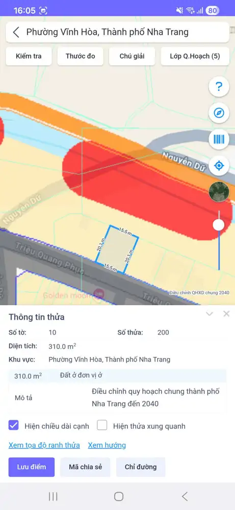 Bán Đất Khu Biệt Thự Đông Mương, Khu Dân Cư Đường Đệ, Phường Vĩnh Hòa, Nha Trang