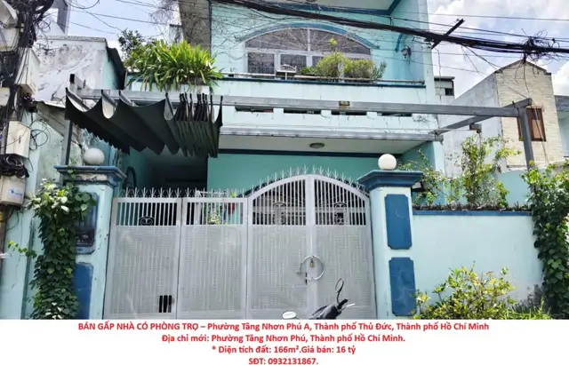 Bán Gấp Nhà Có Phòng Trọ – Phường Tăng Nhơn Phú A, Thành Phố Thủ Đức, Thành Phố Hồ Chí Minh