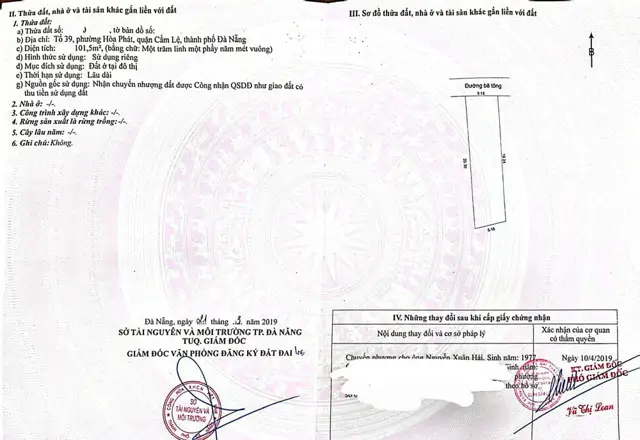 Bán Đất Kiệt Tôn Đản - Kiệt Ô Tô Thông - - P. An Khê, Tp Đà Nẵng