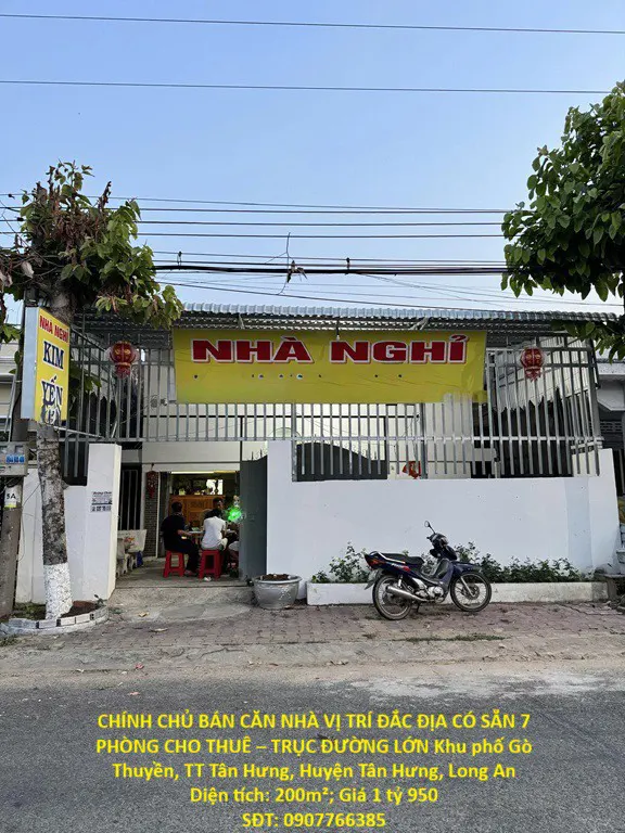 Chính Chủ Bán Căn Nhà Vị Trí Đắc Địa Có Sẵn 7 Phòng Cho Thuê – Trục Đường Lớn Tt Tân Hưng, Long An